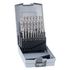 Hss Cobalt Drill Bit Set 19 Piece 1.0-10.0mm X 0.5mm In Plastc Case
